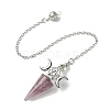 Natural Mixed Stone Cone Dowsing Pendulum Big Pendants G-C114-01P-3