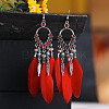 Alloy Rhinestone Teardrop Chandelier Earrings FS-WG764FB-07-1