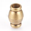 Brass Magnetic Clasps with Loops KK-E737-32AB-2