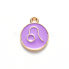 Alloy Enamel Pendants X-ENAM-S124-01B-01G-2