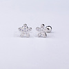 Brass Pave Clear Cubic Zirconia Cartilage Earrings FS-WGEDAE7-05-1
