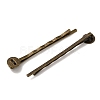 Antique Bronze Iron Hair Bobby Pin Findings X-PHAR-Q017-2-1