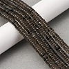 Natural Ice Obsidian Beads Strands G-L624-H17-6x2mm-2