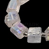 Electroplated Natural Quartz Beads Strands G-G767-02-16-3