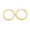 Ion Plating(IP) Round Ring 304 Stainless Steel Hoop Earrings for Women LS-EJEW-G388-02B-G-1