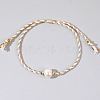 Natural Freshwater Pearl Bead Braided Bead Bracelets JH8725-10-1