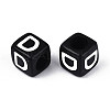 Initial Acrylic Horizontal Hole Beads OACR-ZX006-35D-2