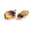 Gradient Color Glass Pendants GLAA-S193-006-B03-3