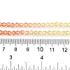 Gradient Color Baking Paint Glass Bead Strands X1-DGLA-A039-T6mm-A014-5