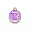 Alloy Enamel Pendants X-ENAM-S124-01B-01B-2