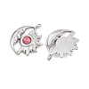 304 Stainless Steel Rhinestone Pendants STAS-Z166-24P-07-2