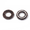 Faux Mink Fur Covered Linking Rings WOVE-N009-08B-2