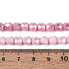 Anti-Tarnish Electroplate Glass Beads Strands GLAA-N057-6mm-03-4