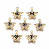 Brass Micro Pave Cubic Zirconia Charms LS-KK-Q277-069-NF-1