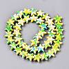 Spray Painted Synthetic Turquoise Beads Strands LS-UNKW-T001-11C-2