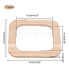 Wooden Bag Handle FIND-WH0063-89B-2