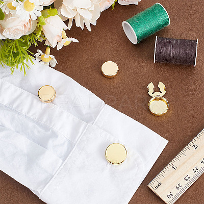 4Pcs 2 Styles Brass Cufflinks BUTT-ME0001-08-1