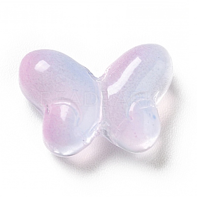 Transparent Baking Paint Glass Beads GLAA-F115-01J-1