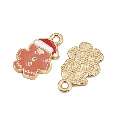 Christmas Themes Alloy Enamel Pendants ENAM-Z023-01G-11-1