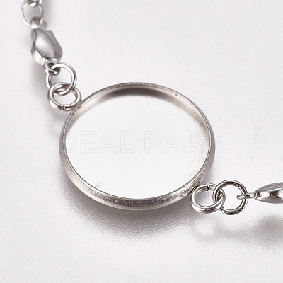 Tarnish Resistant Valentine's Day 304 Stainless Steel Bracelet Making STAS-L248-007P-1
