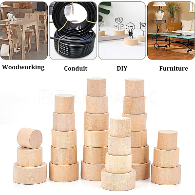 36Pcs 6 Style Bamboo Bottle Stoppers FIND-BC0002-85-1