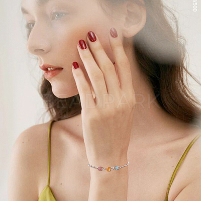 60Pcs 2 Colors Natural Colorful Tourmaline Faceted Table Cut Cube Links Connector Charms PALLOY-DC00043-1
