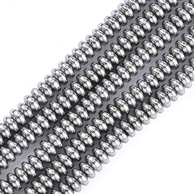 Non-Magnetic Synthetic Hematite Beads Strands G-C124-4x2mm-2-1
