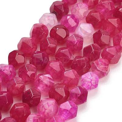 Natural Agate(Dyed & Heated) Beads Strands G-K425-B07-01-1