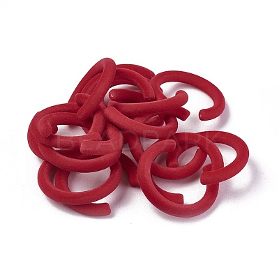 Flocky Acrylic Beads LS-X-OACR-L010-B-13-1