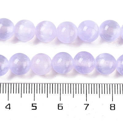 Natural Selenite Beads Strands G-C142-01C-02-1