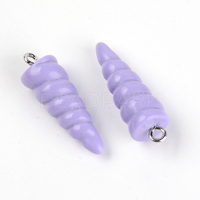 Resin Pendants RESI-WH0014-44C-1