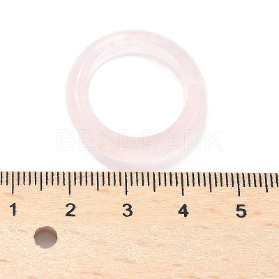 Natural Rose Quartz Plain Band Rings PW-WG25917-06-1