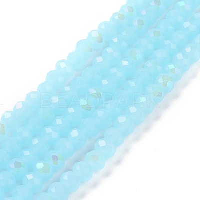 Electroplate Glass Beads Strands EGLA-A034-J2mm-L06-1