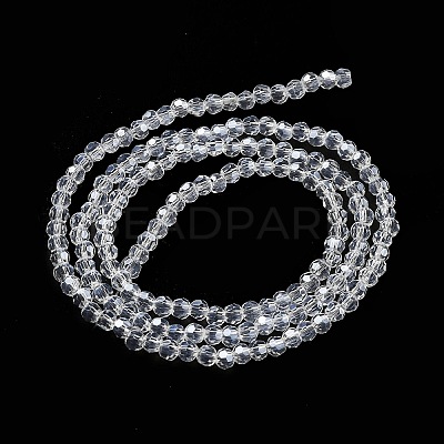 Electroplate Transparent Glass Beads Strands X-EGLA-A035-T3mm-A19-1