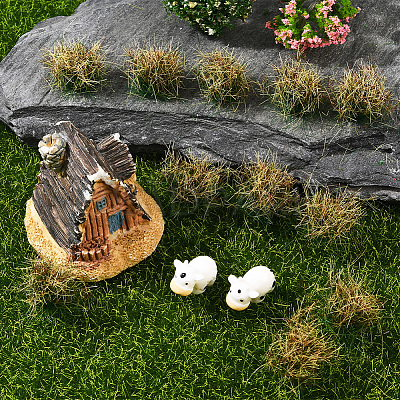 Resin Mini Grass Tufts AJEW-WH20120-10B-02-1