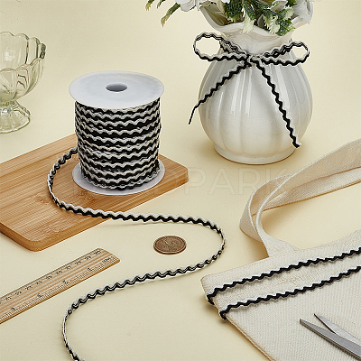2 Bundles Polypropylene Wavy Fringe Trim Ribbon OCOR-FG0003-05D-1