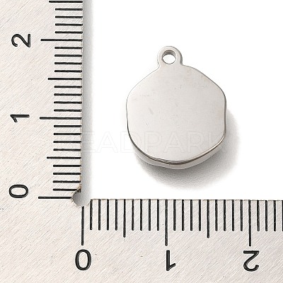 Anti-Tarnish 304 Stainless Steel Pendants STAS-P371-021P-02-1