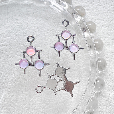 Alloy Resin Pendants PW-WG65442-10-1