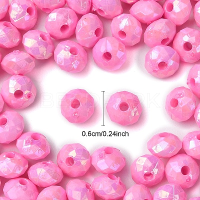 Opaque Acrylic Beads MACR-YW0003-55C-1