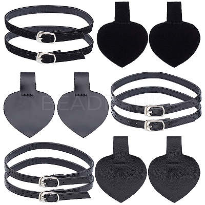 3 Sets 3 Style PU Shoelace FIND-GF0002-71-1