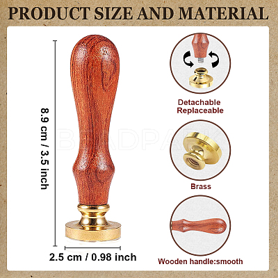 Wax Seal Stamp Set AJEW-WH0208-1458-1