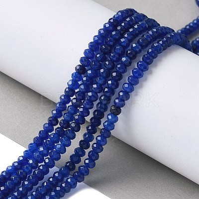 Dyed Natural Malaysia Jade Rondelle Beads Strands G-E316-2x4mm-68-1