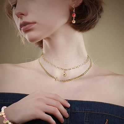 16Pcs 8 Colors Brass Micro Pave Cubic Zirconia Charms KK-NB0001-39-1