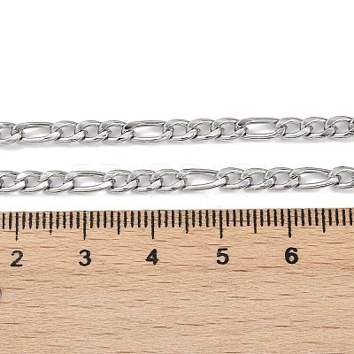 Non-Tarnish 304 Stainless Steel Figaro Chain Necklaces STAS-P101-71P-1