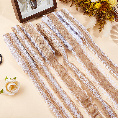 6 Rolls 6 Styles Burlap Ribbon OCOR-GF0006-40-1