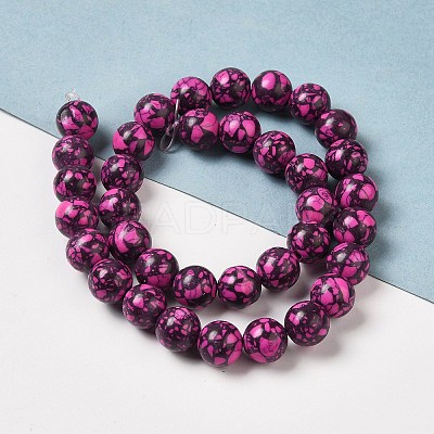 Synthetic Gemstone Dyed Beads Strands G-P507-03B-11-1