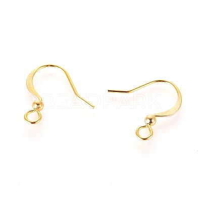 Long-Lasting Plated Brass French Earring Hooks X-KK-K204-137G-NF-1