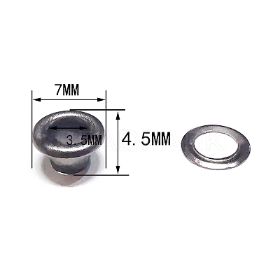 Brass Grommet Eyelet Findings PW-WG380A2-24-1