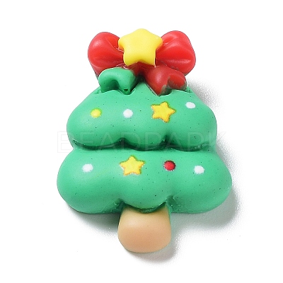 Christmas Theme Opaque Resin Cabochons RESI-Q217-03C-1
