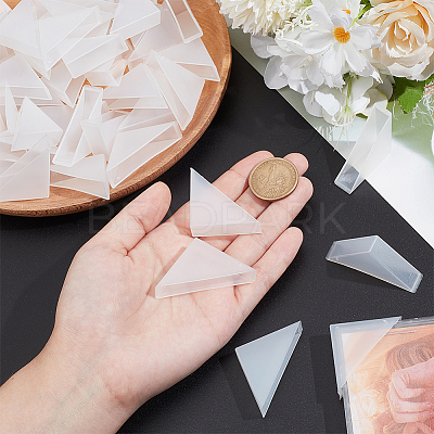 50Pcs Plastic Triangle Corner Protector FIND-NB0005-48C-1